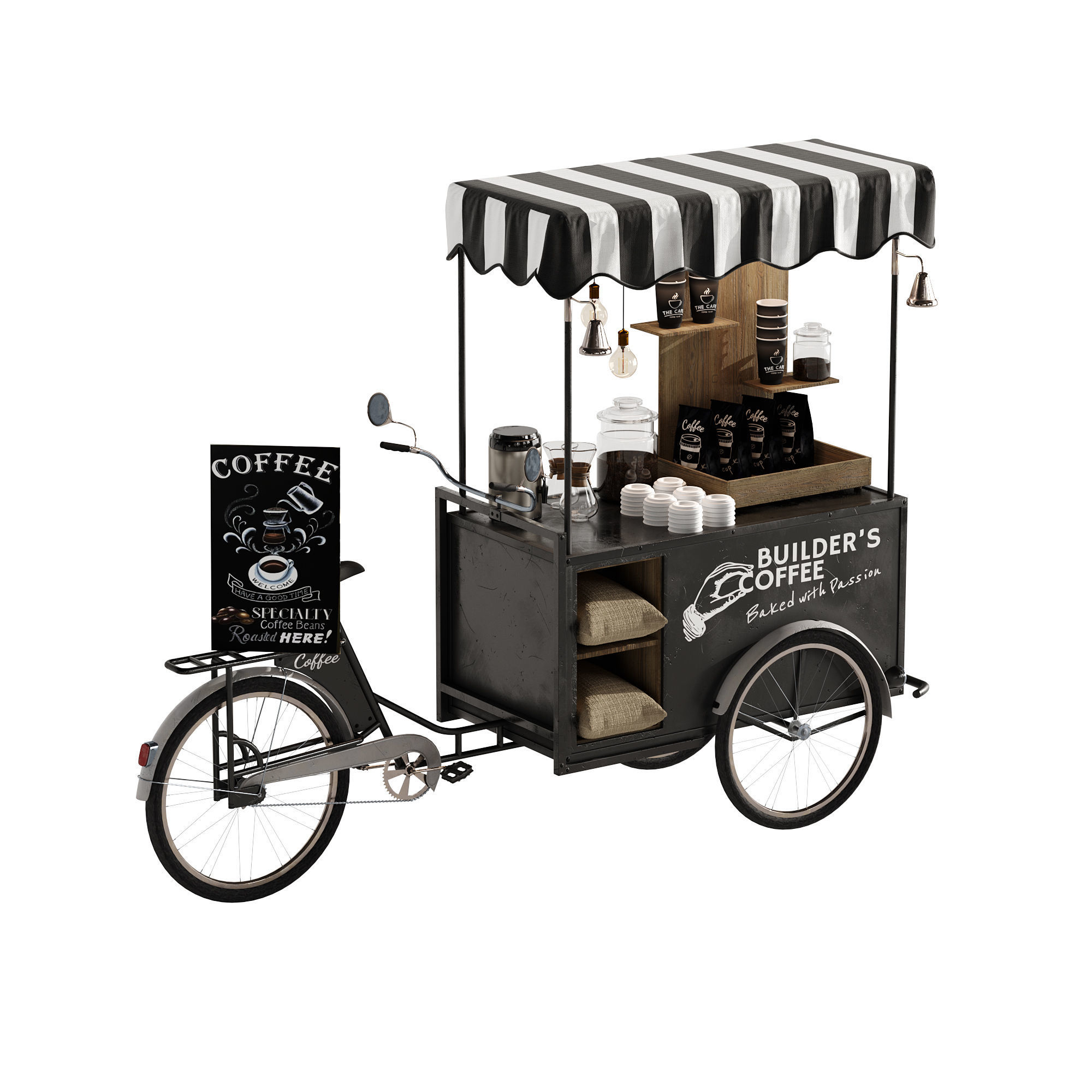 Coffee bike mobile set 3 3D model_20