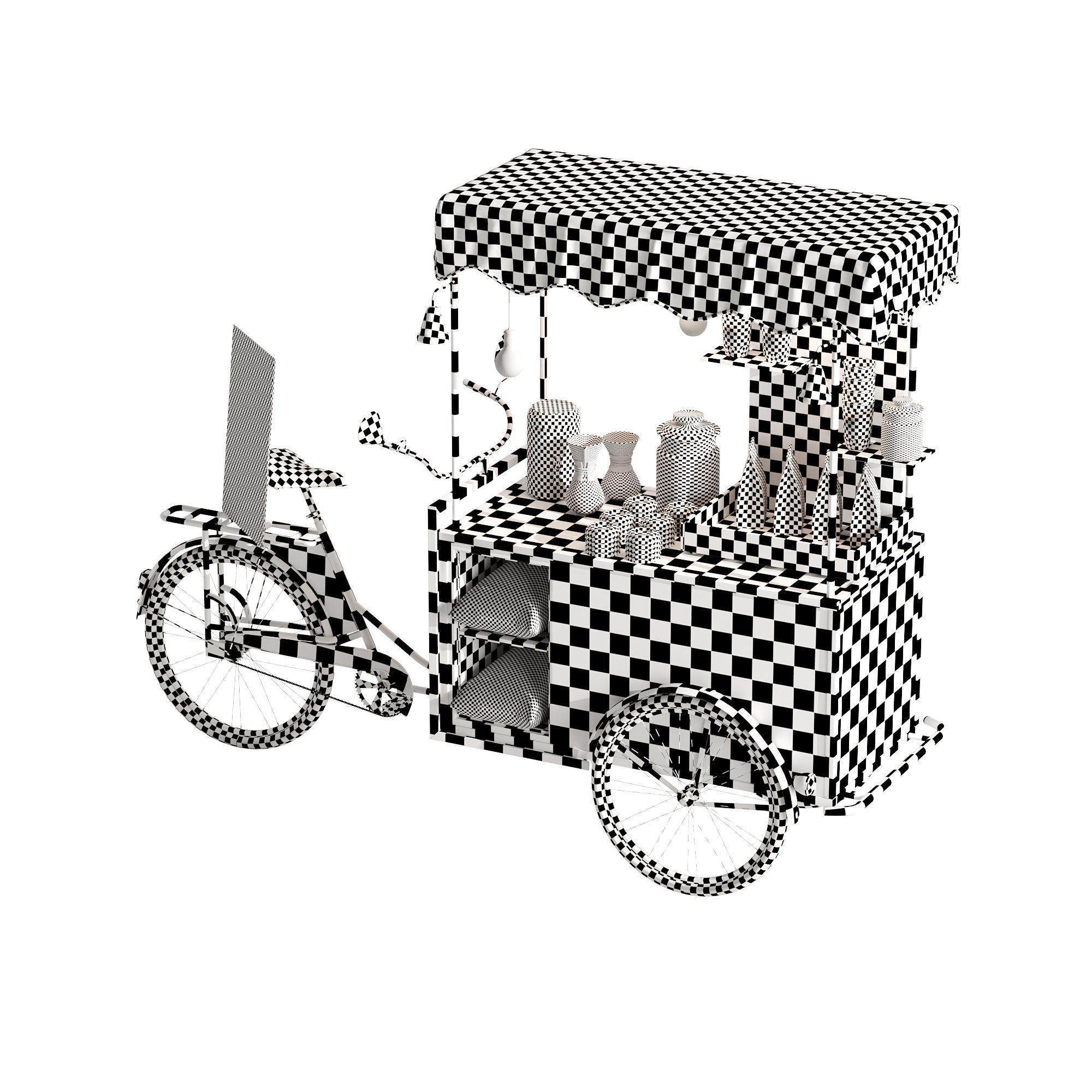 Coffee bike mobile set 3 3D model_14