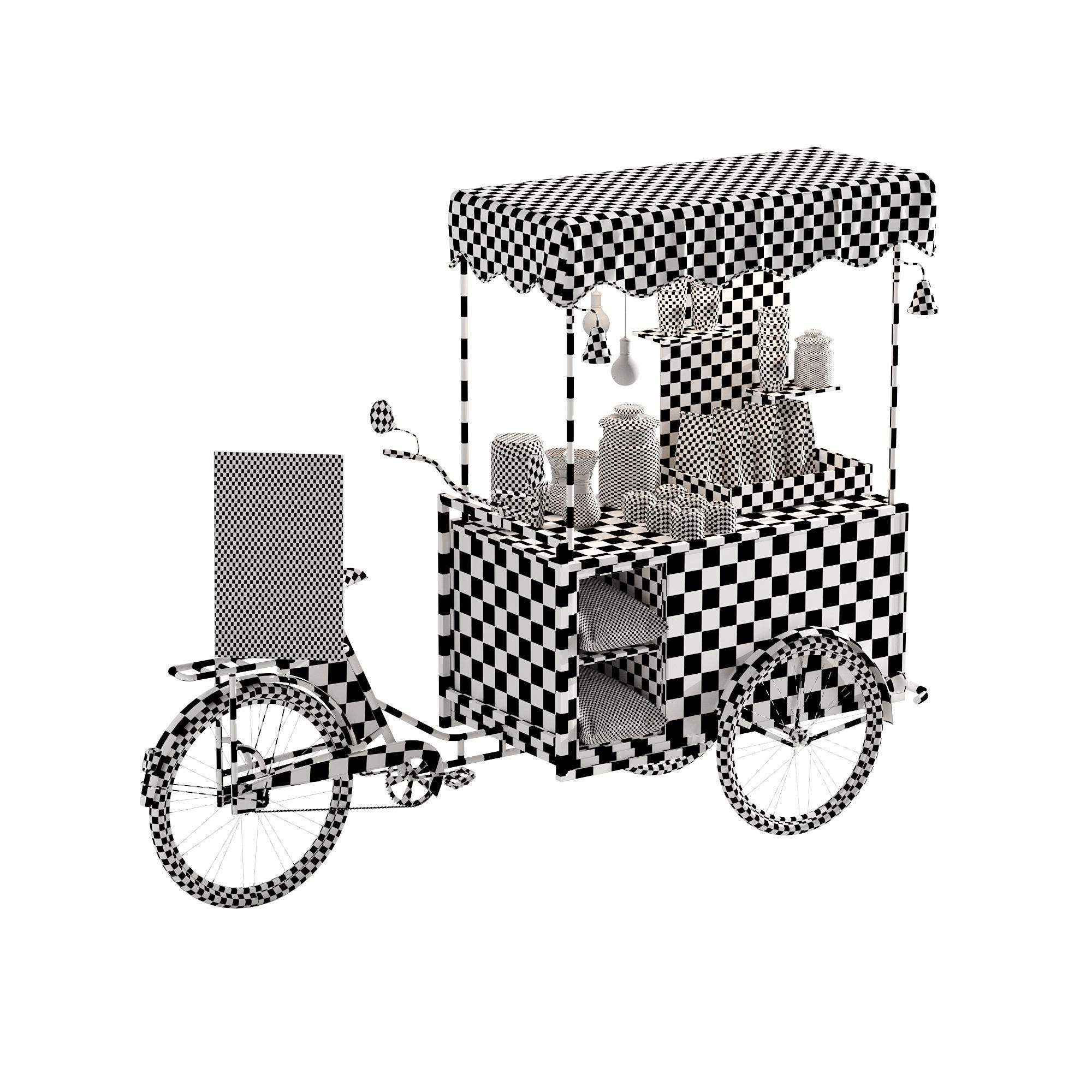 Coffee bike mobile set 3 3D model_13