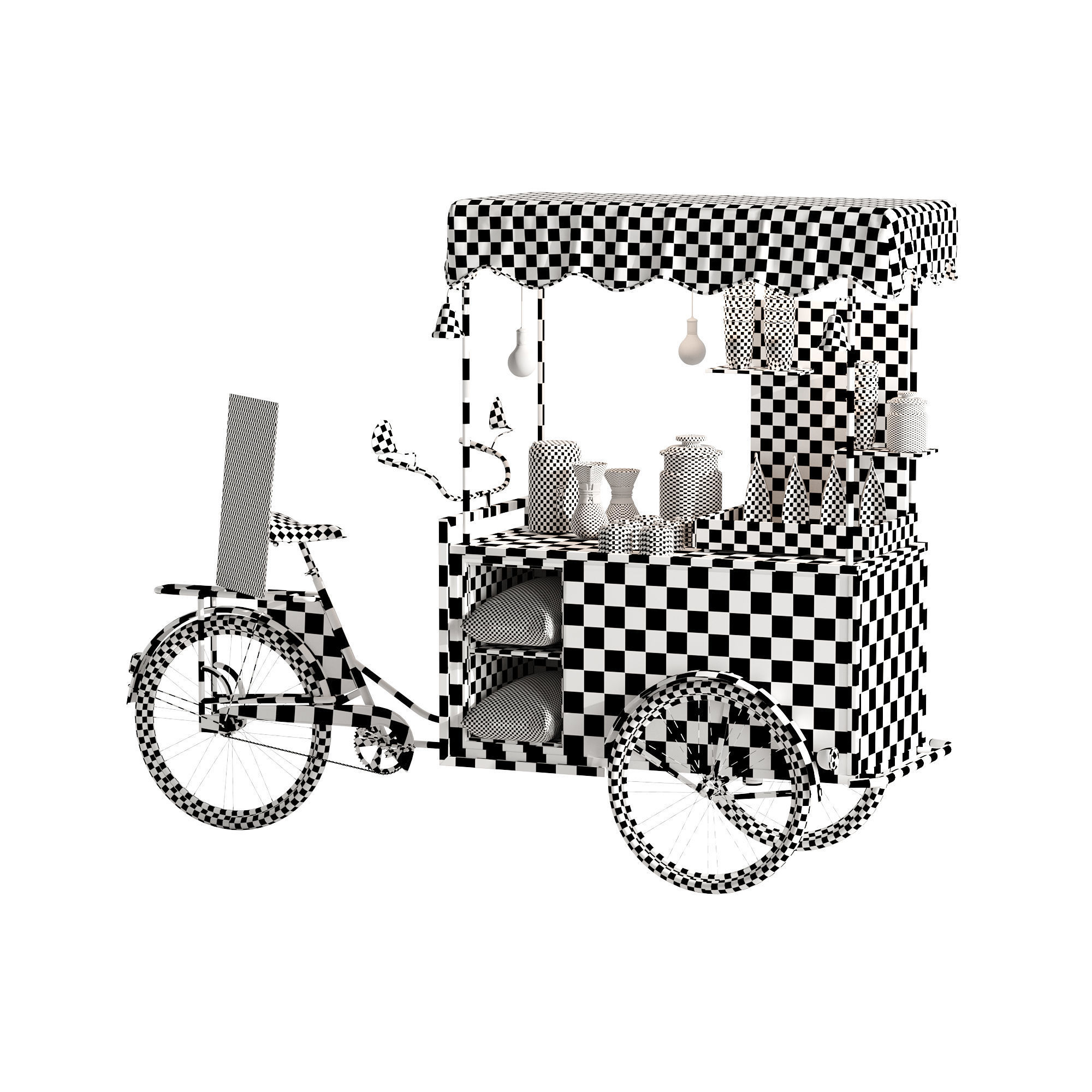 Coffee bike mobile set 3 3D model_15