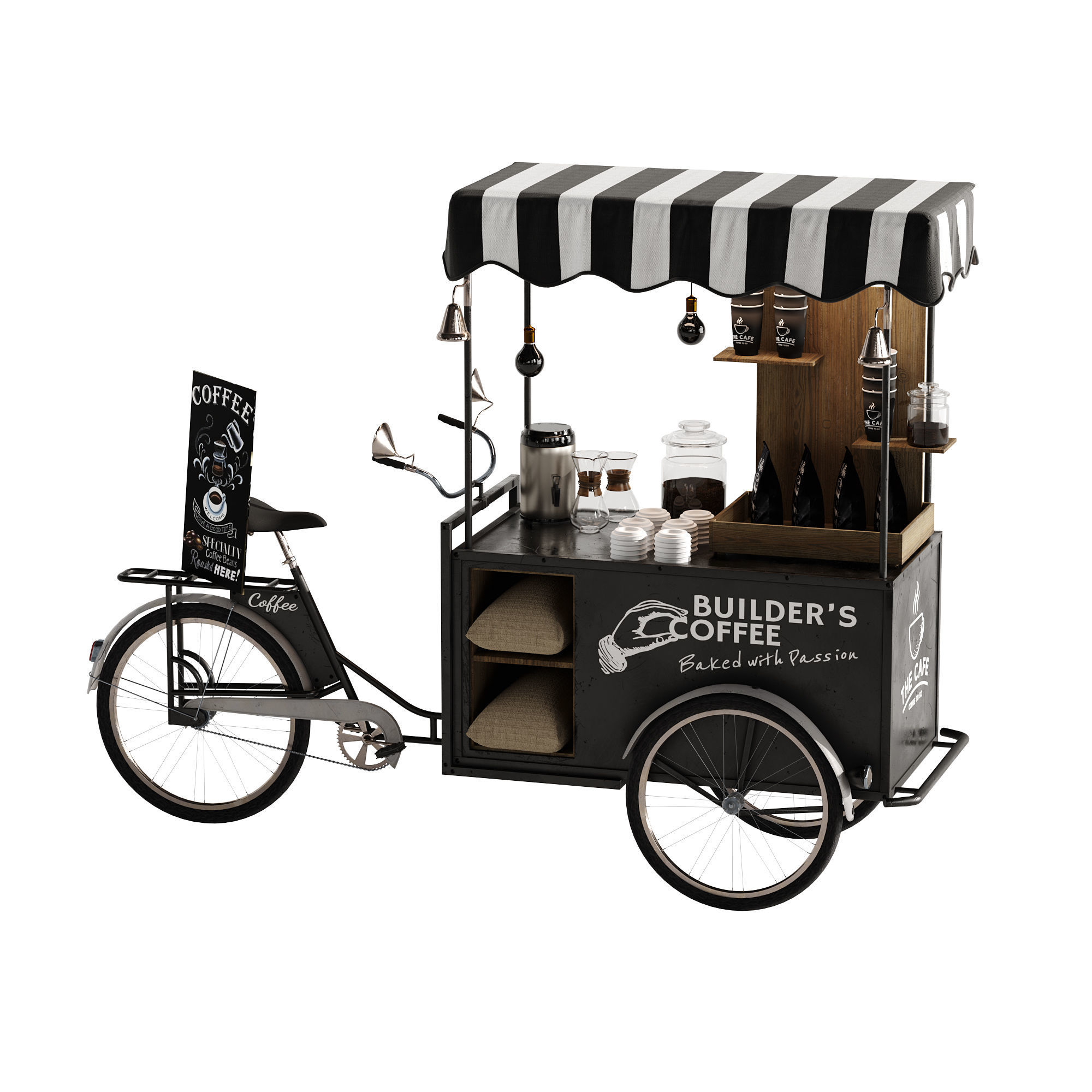 Coffee bike mobile set 3 3D model_16