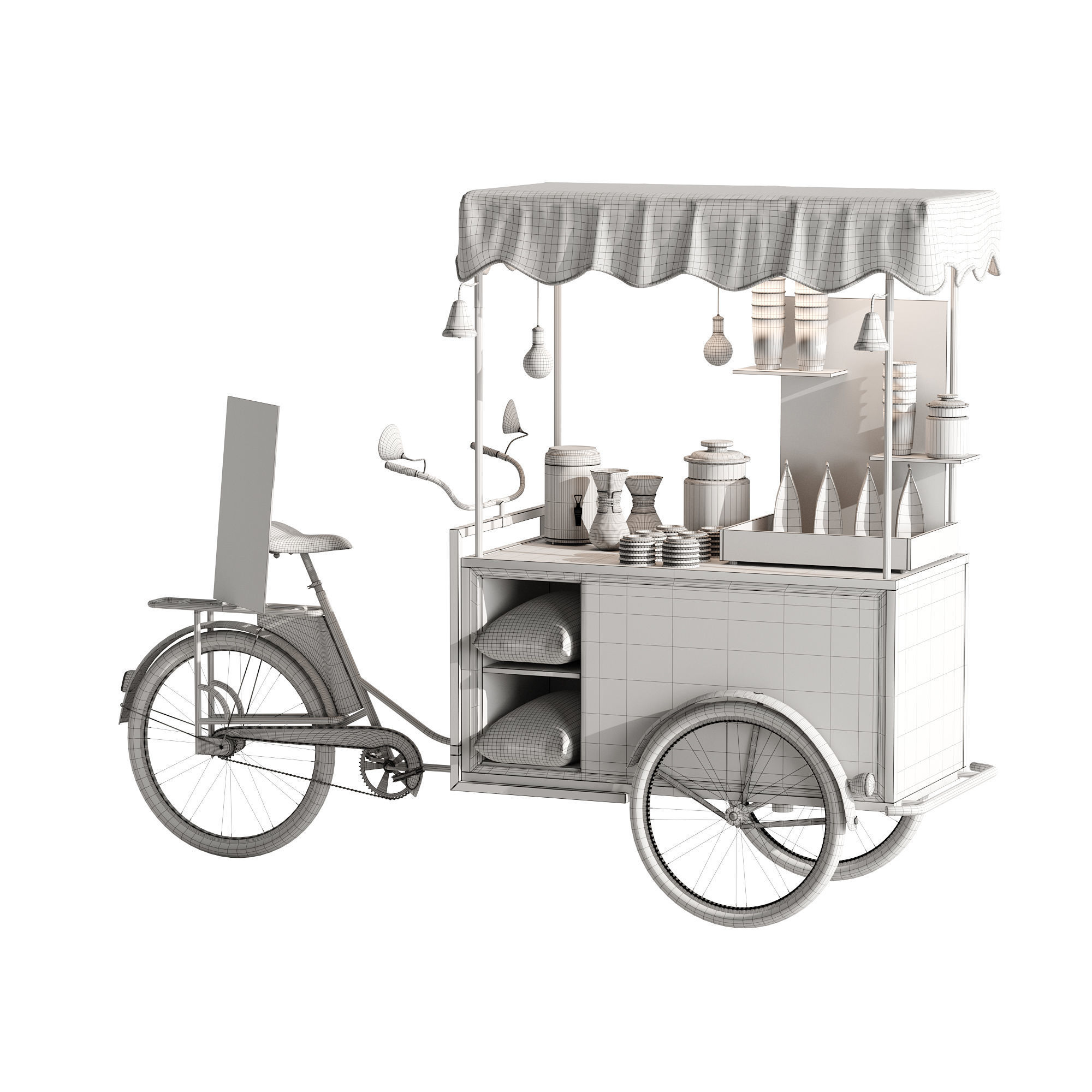 Coffee bike mobile set 3 3D model_12