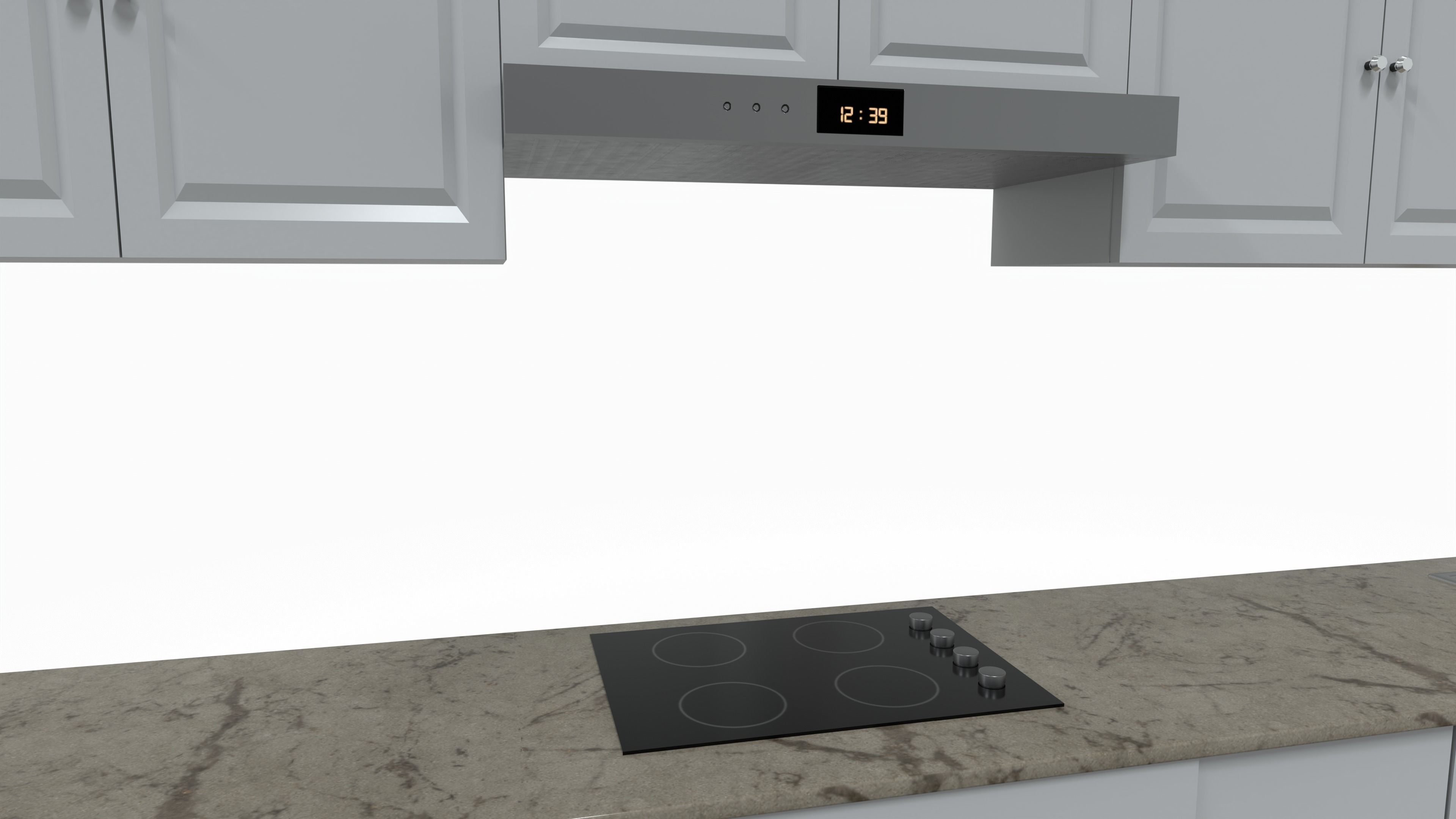 Kitchen Cabinet Low-poly 3D model_4