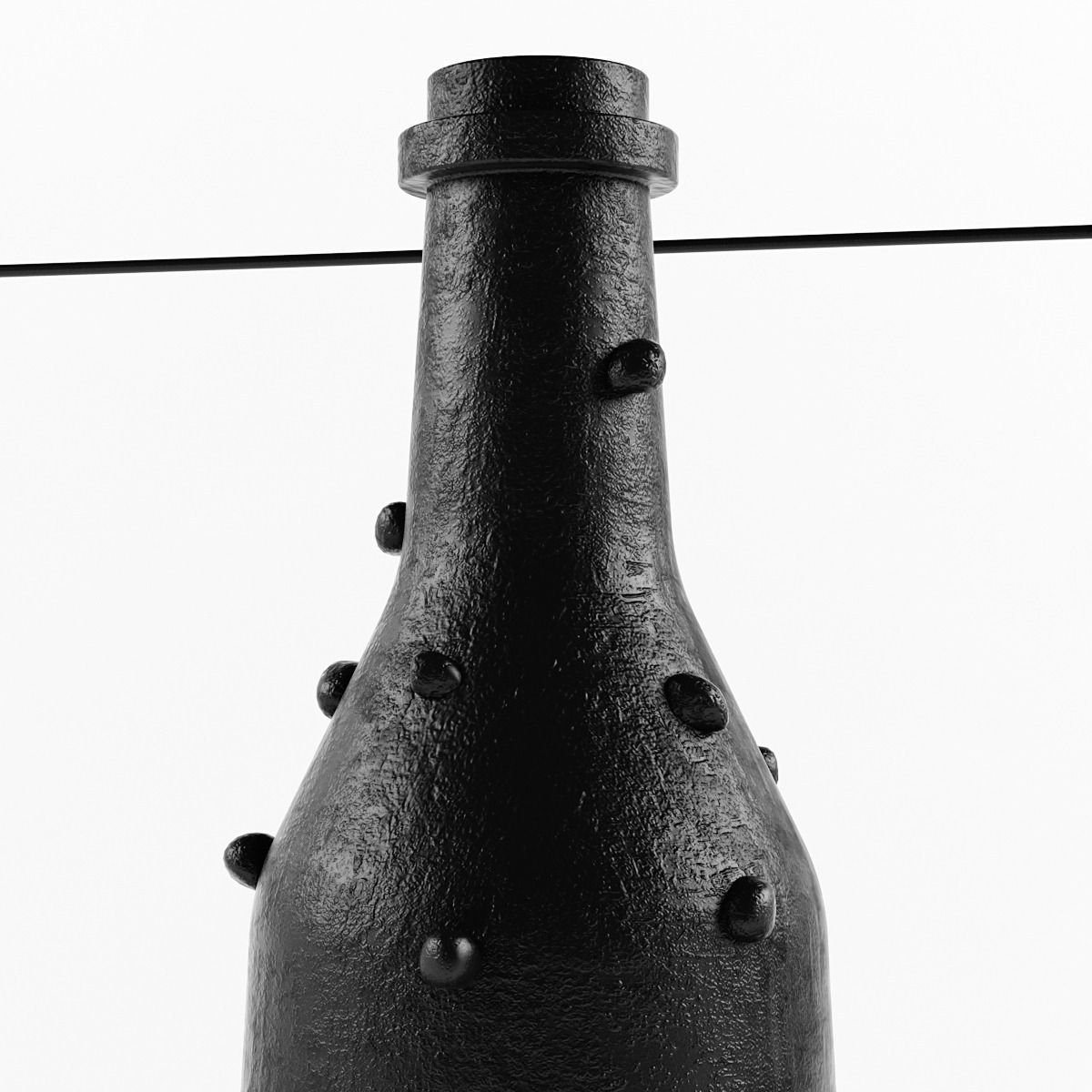 Decoration Set objects in glass cube 3D model_2