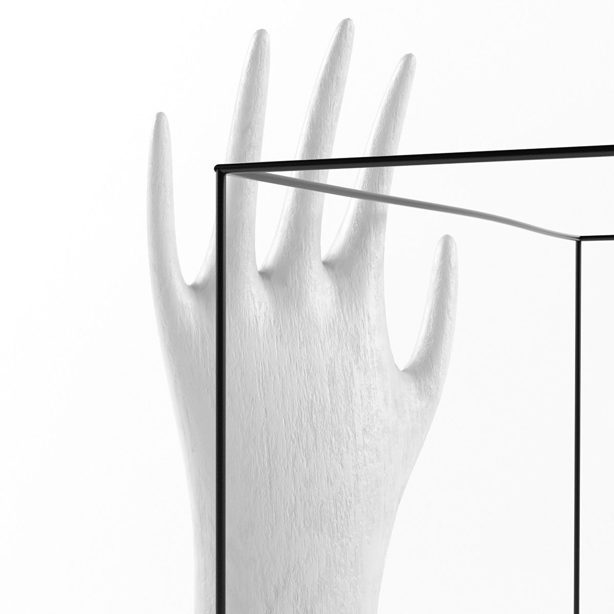 Decoration Set objects in glass cube 3D model_3