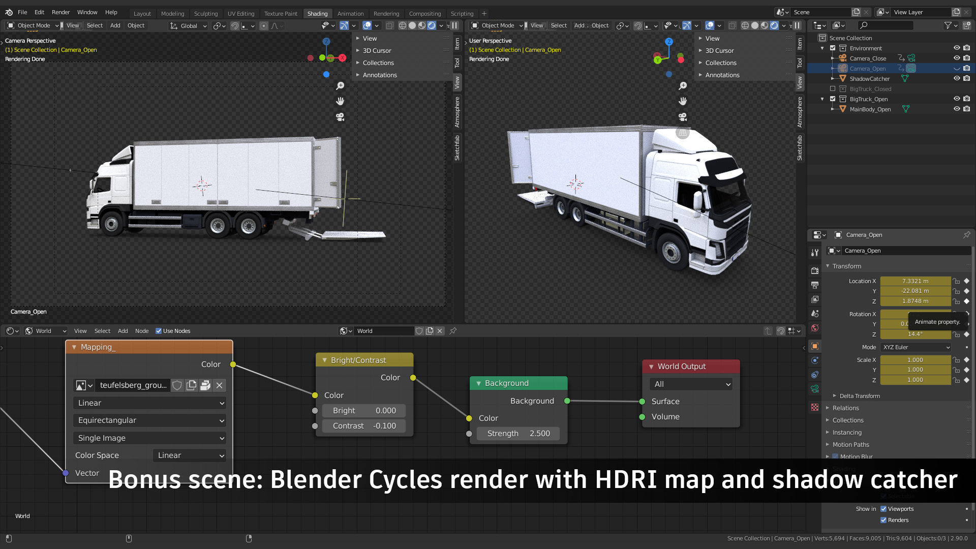 Medium Size Box Truck Low-poly 3D model_9