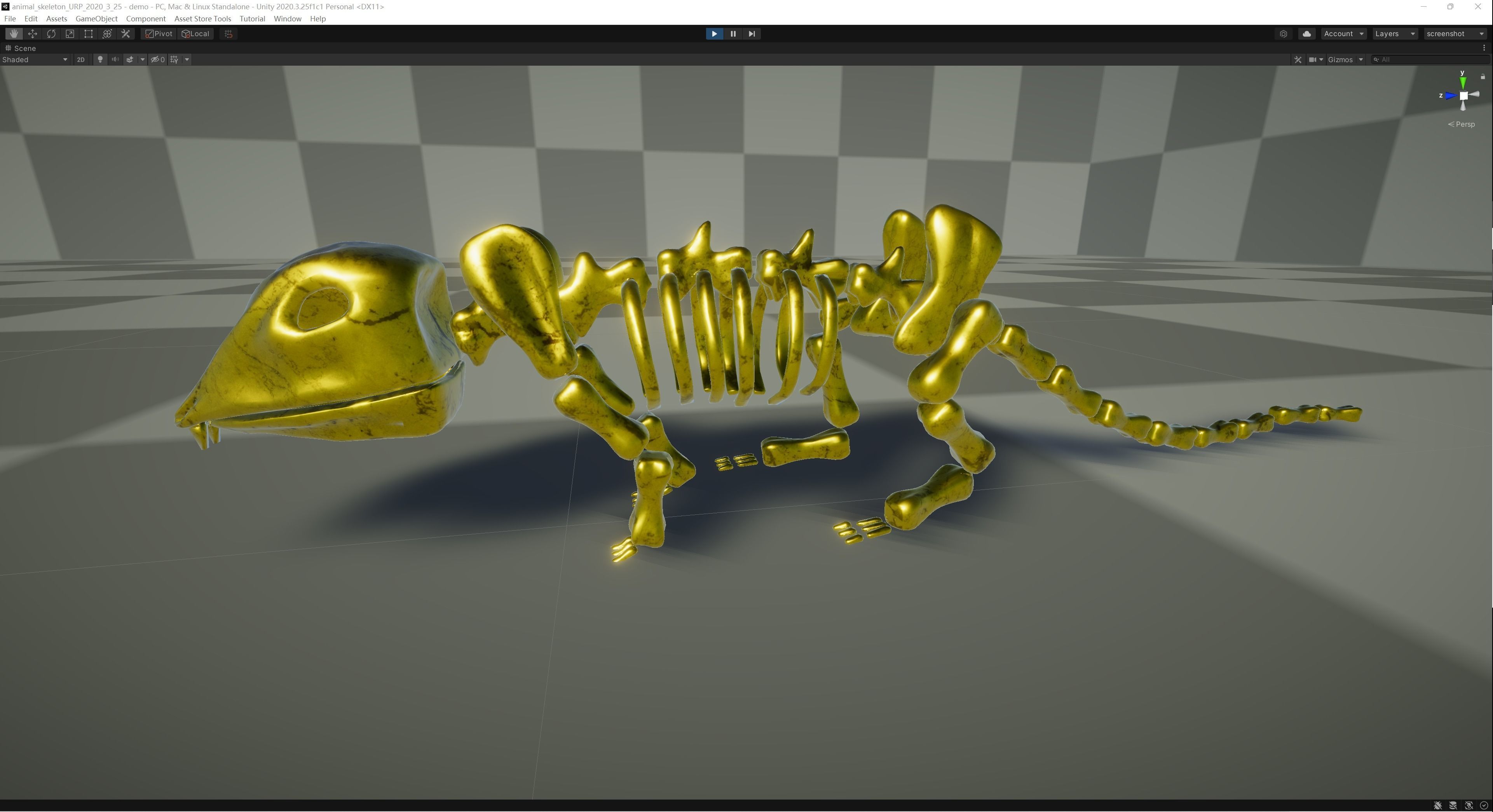Mouse Skeleton Low-poly 3D model_4