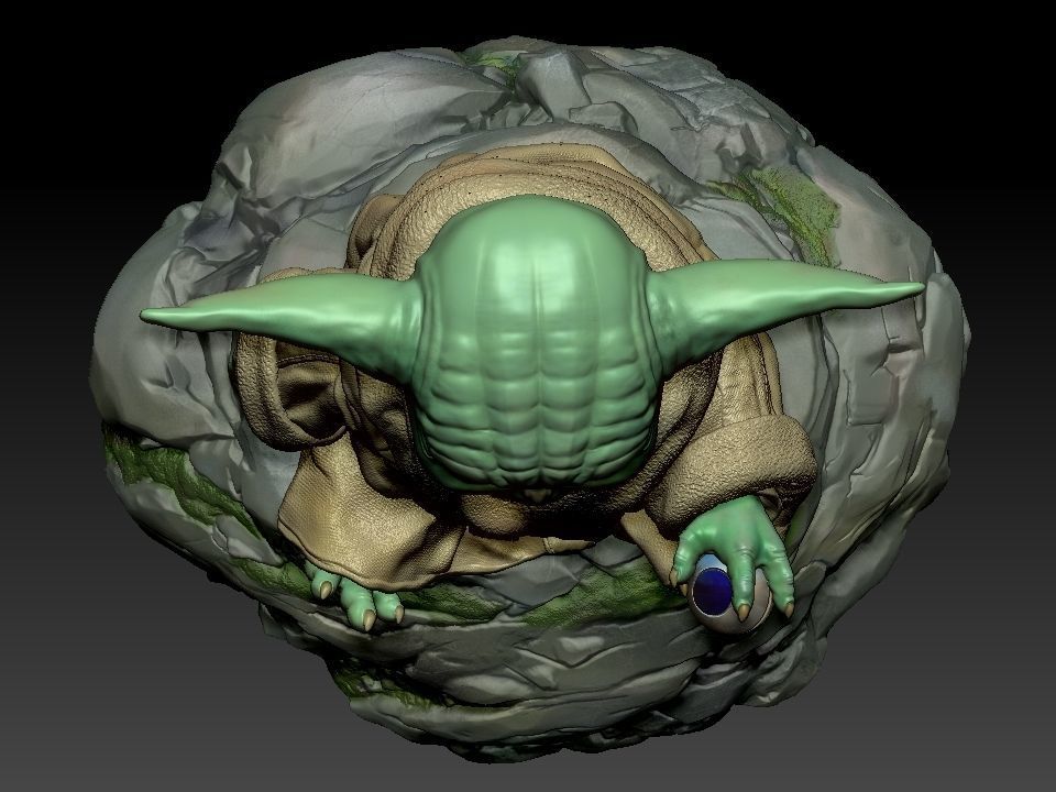 Grogu baby yoda statue 3D print model_58