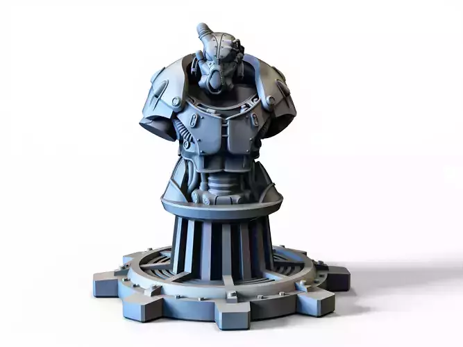 Enclave Bust  3D Printable  75mm
