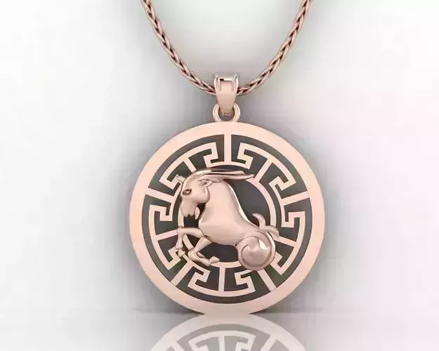 Aries Pendant 3D print model