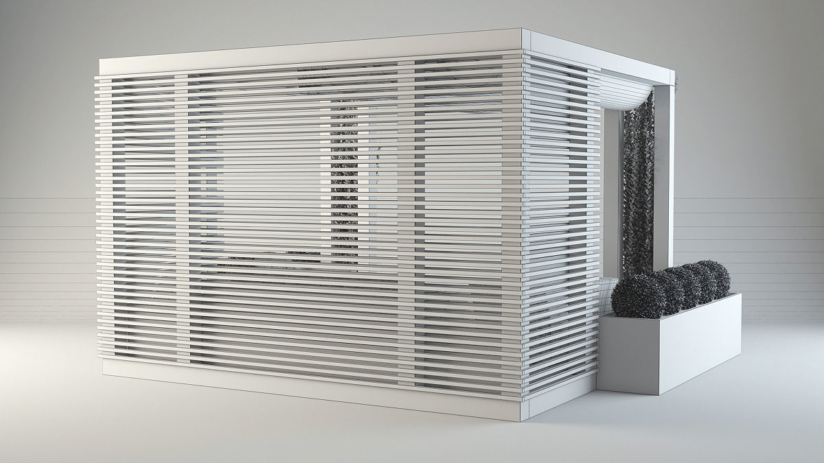 Modern pergola 3D model_8