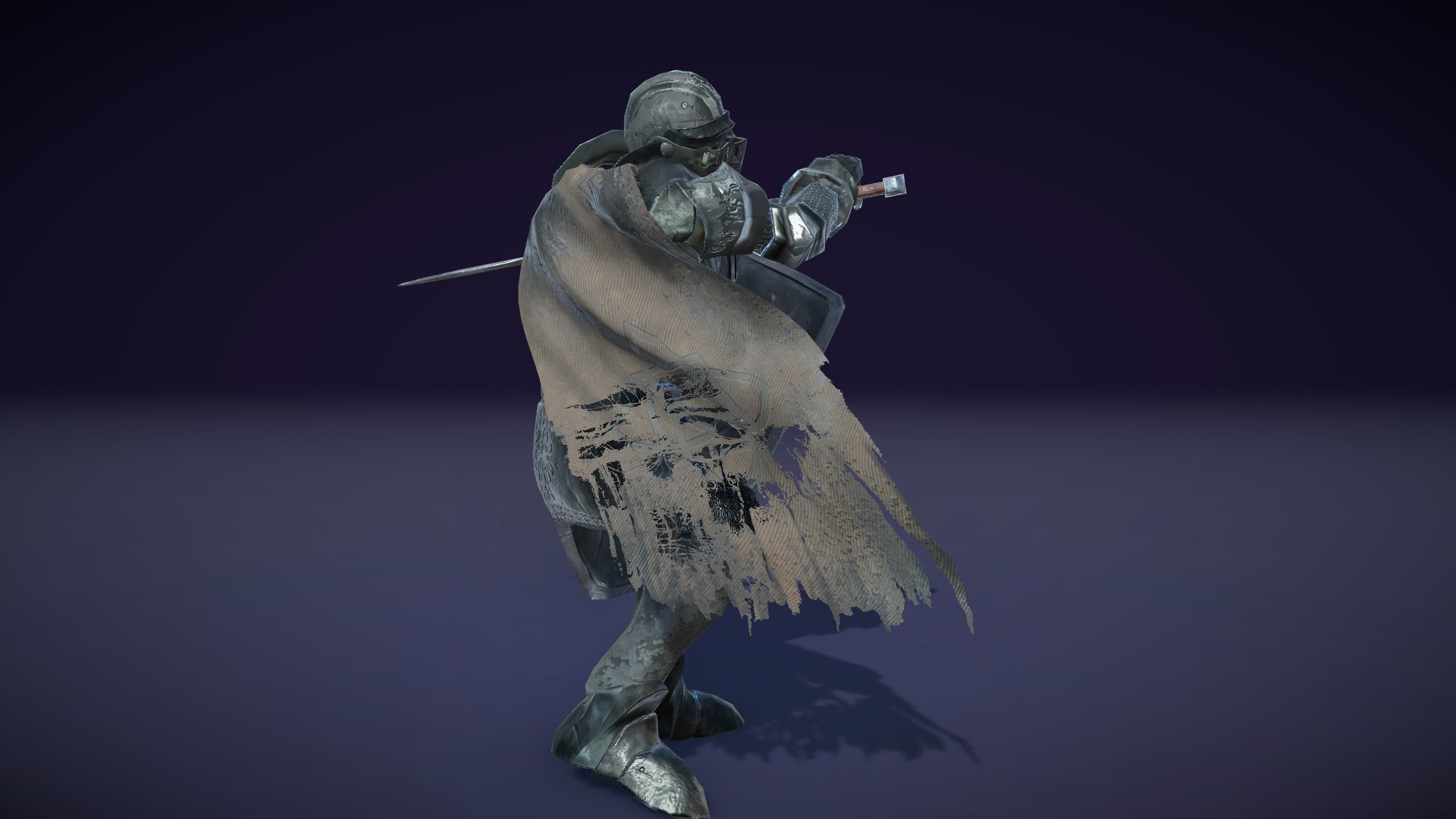 Stylized Skeleton Knight Low-poly 3D model_11