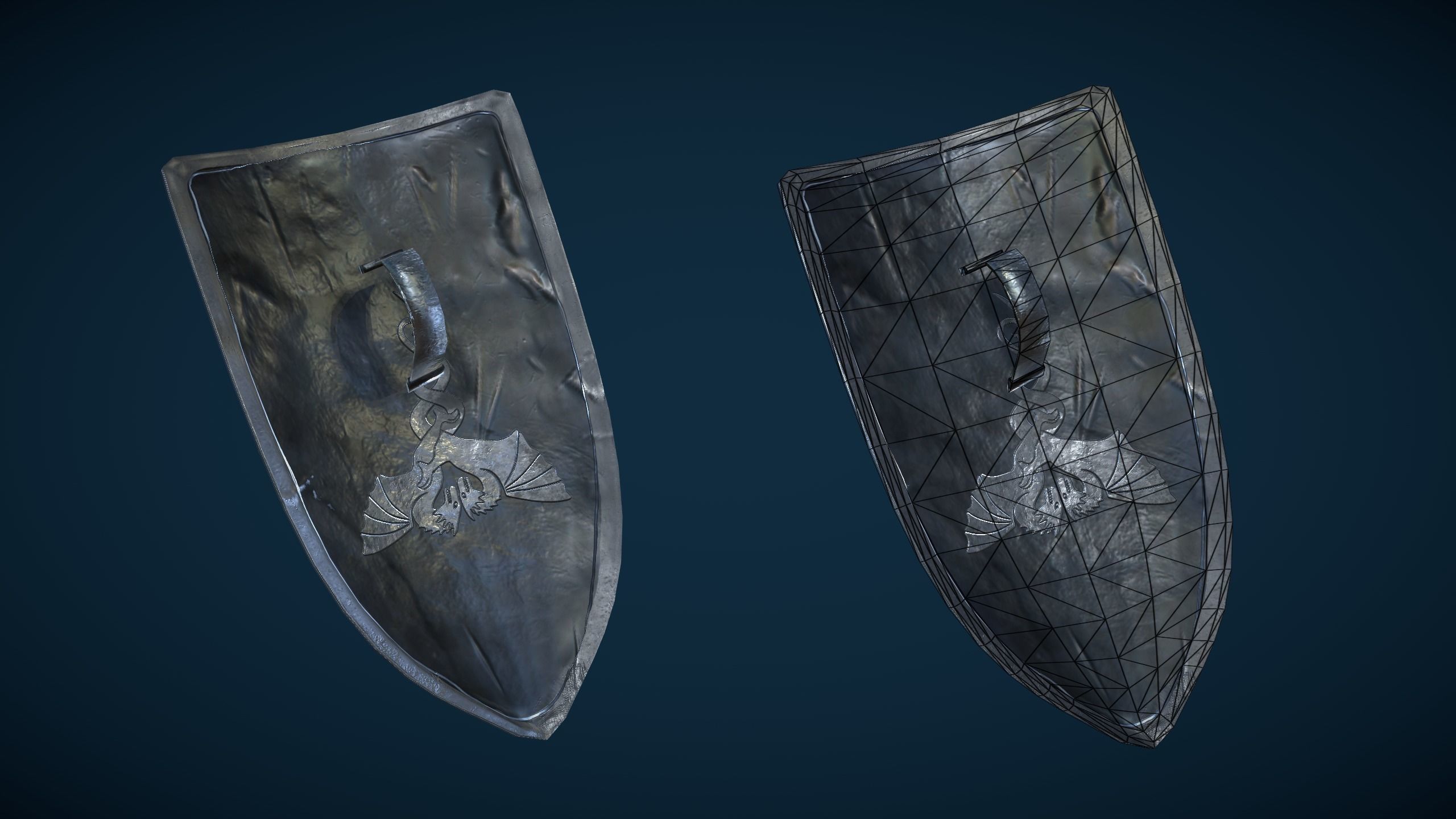 Stylized Skeleton Knight Low-poly 3D model_6