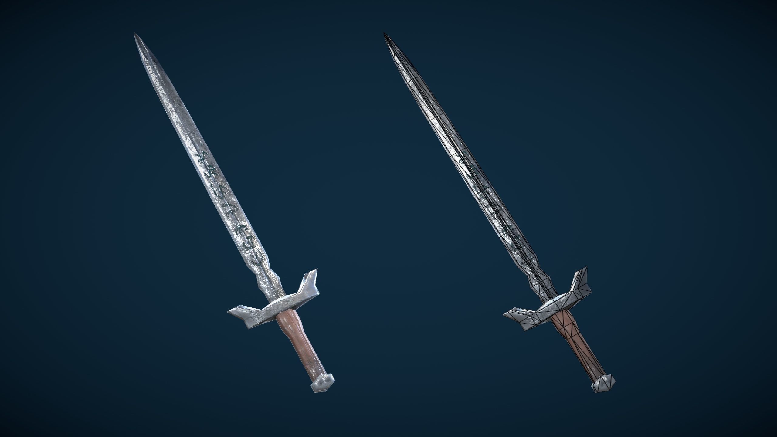 Stylized Skeleton Knight Low-poly 3D model_8