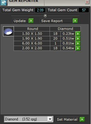 3-Row diamond ring 3087 3D print model 3D print model_8