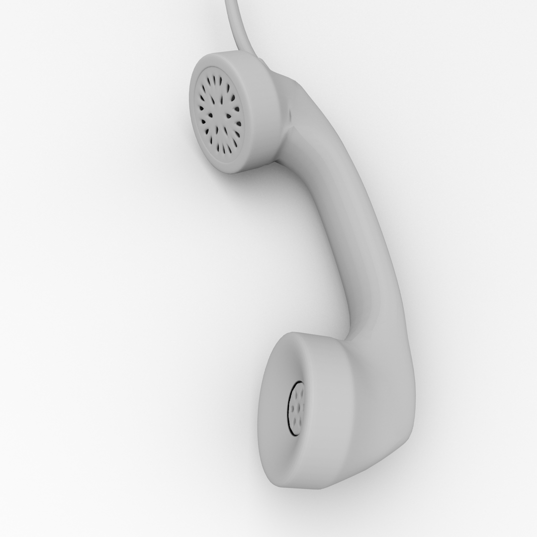 Telephone Handle 3D model_3