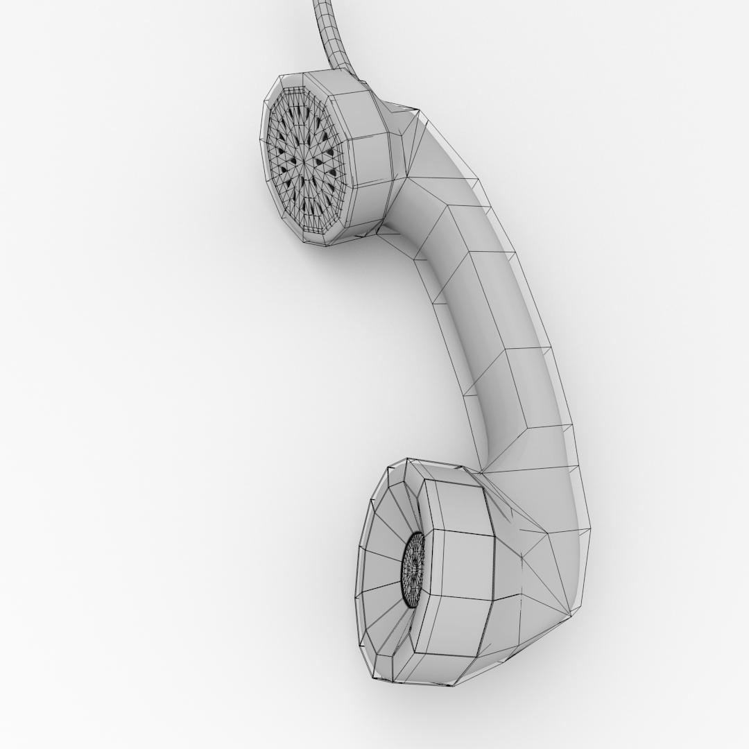 Telephone Handle 3D model_4