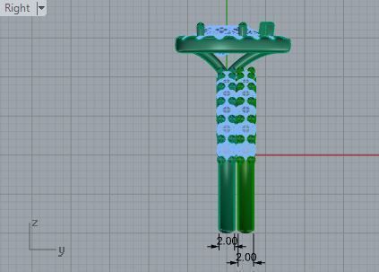 Pear Halo diamond ring with 2-Band 3091 3D print model 3D print model_6