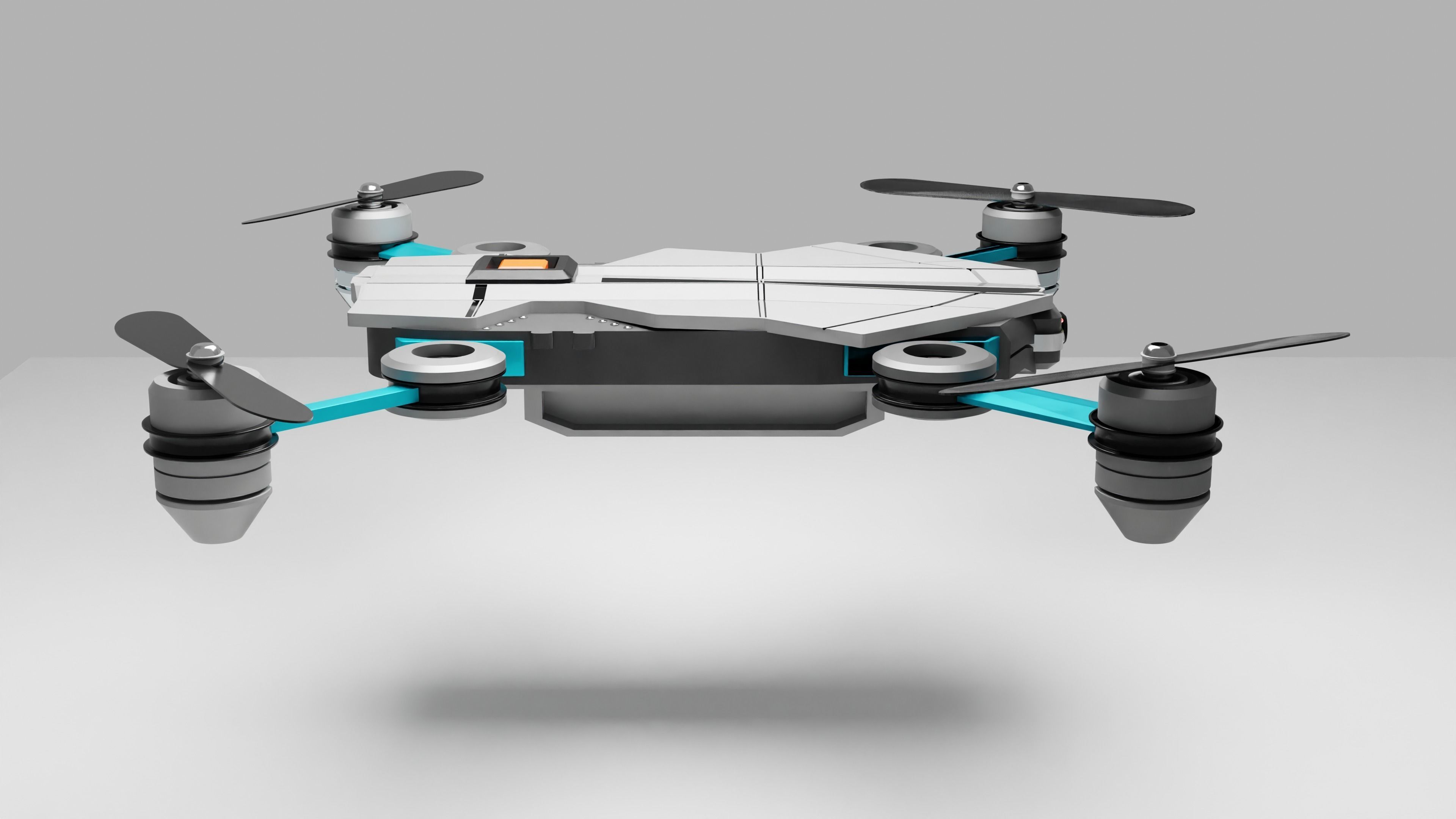 Drone Quadrocopter 3D model_5