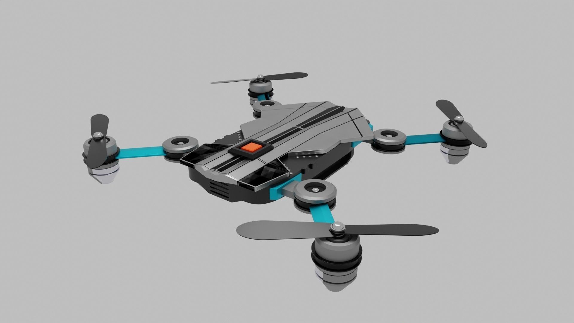Drone Quadrocopter 3D model_8