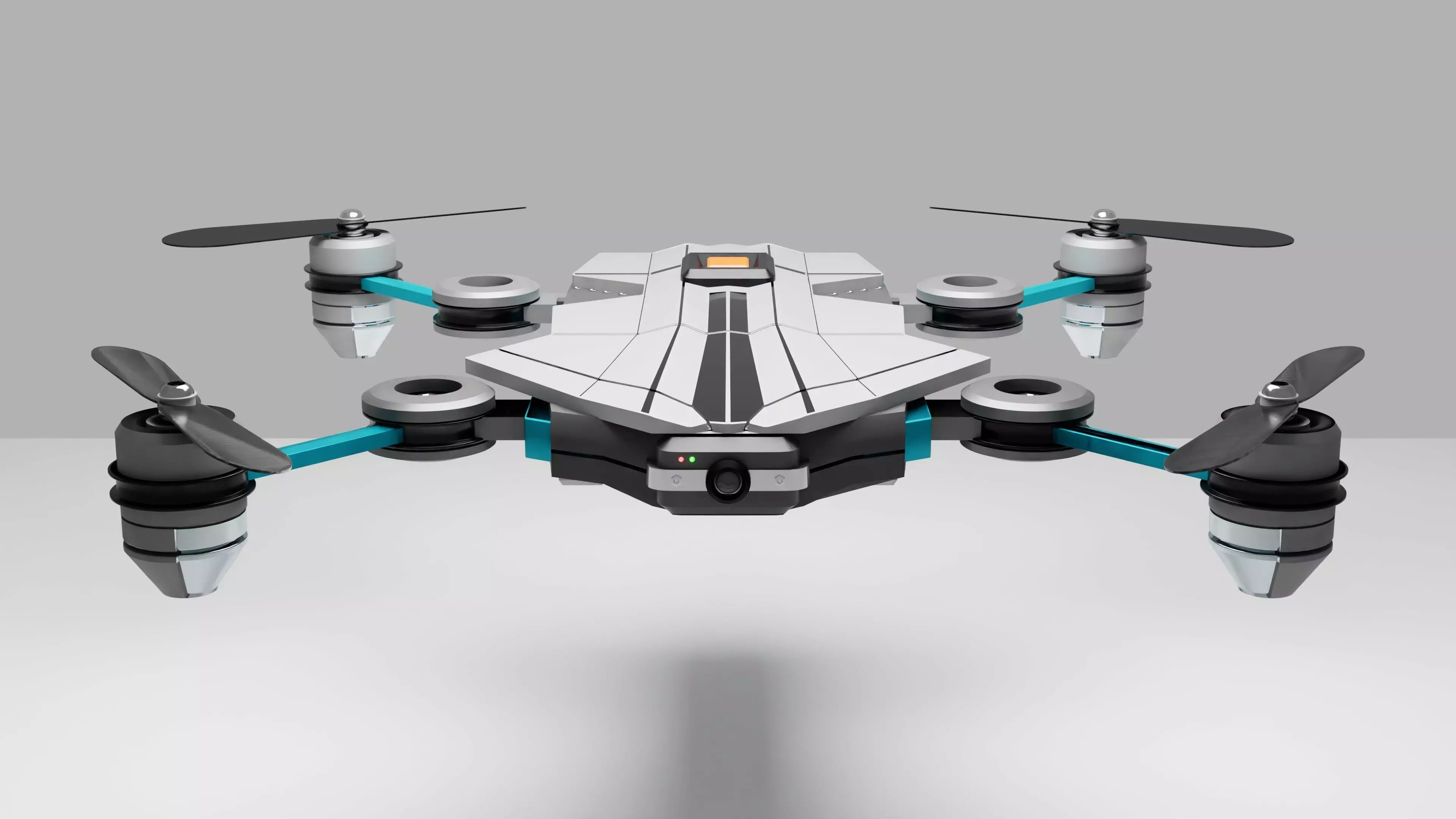 Drone Quadrocopter 3D model_0