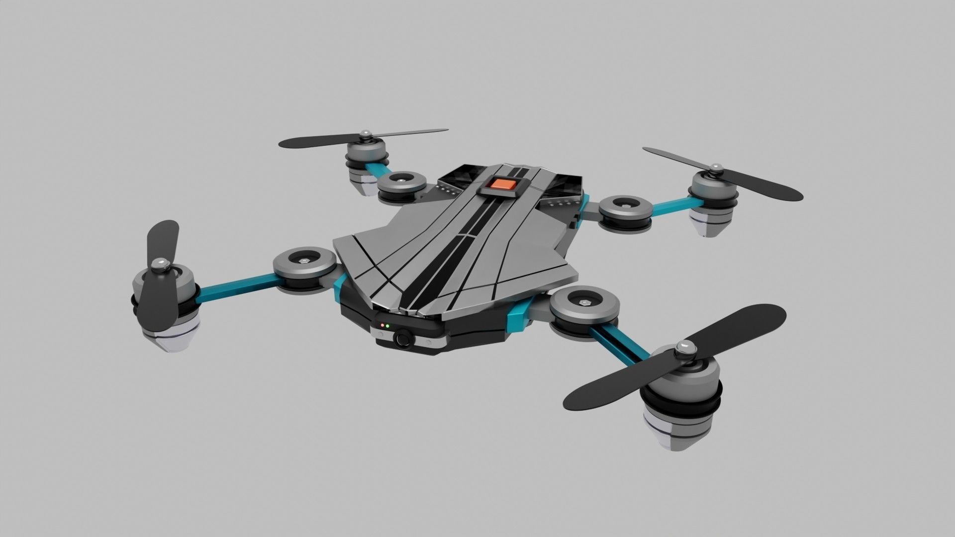 Drone Quadrocopter 3D model_11
