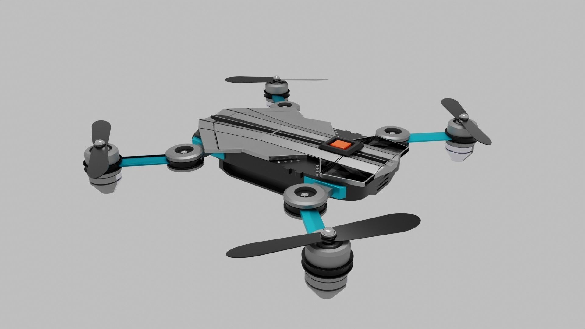 Drone Quadrocopter 3D model_10