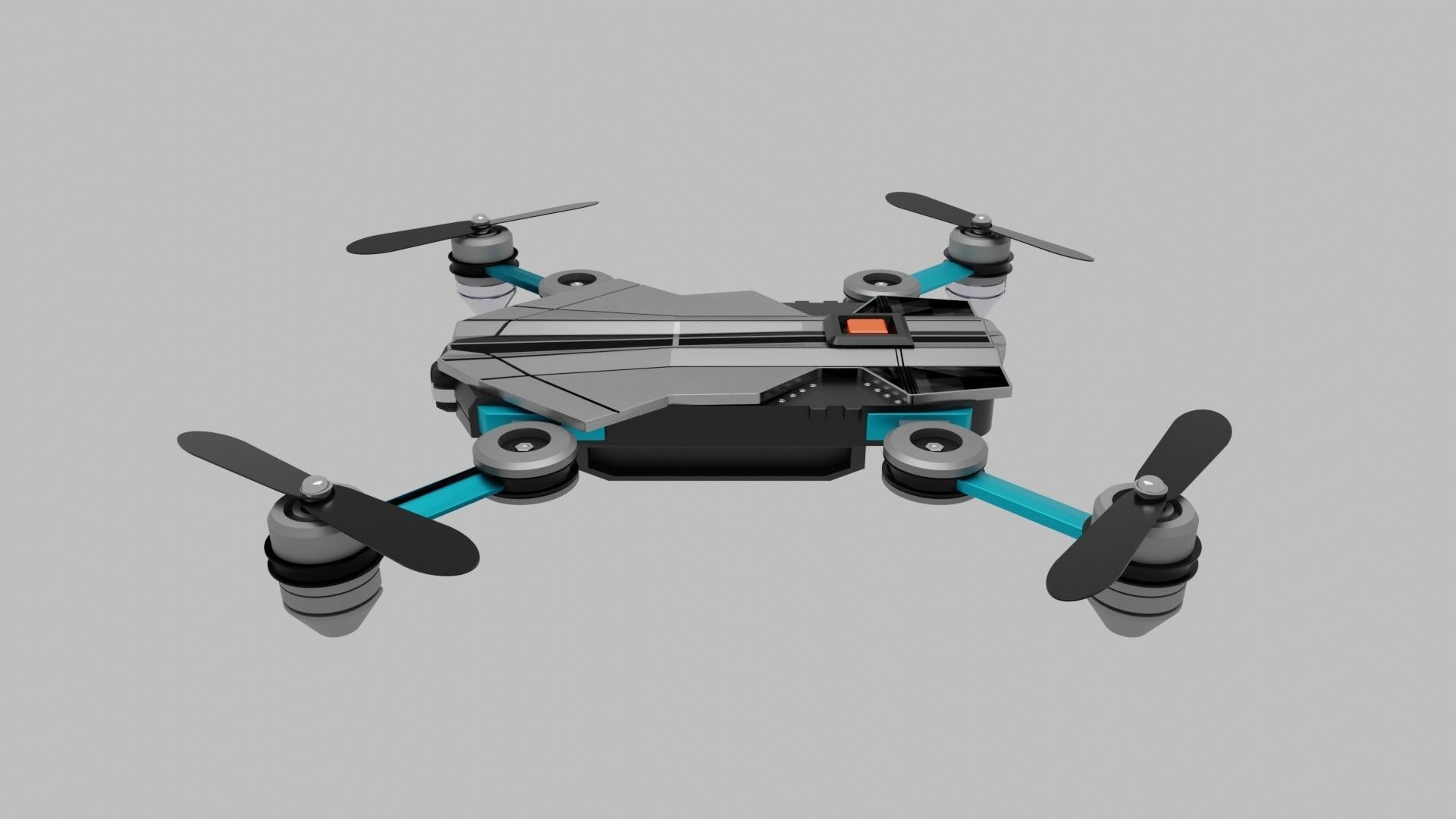 Drone Quadrocopter 3D model_7