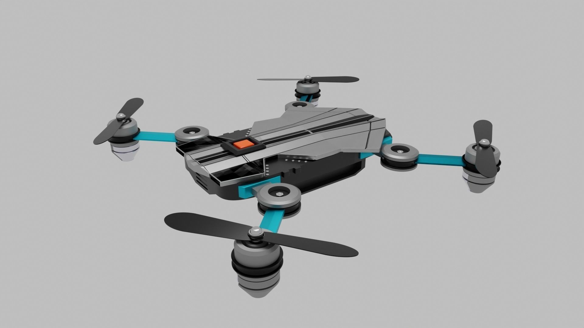 Drone Quadrocopter 3D model_9