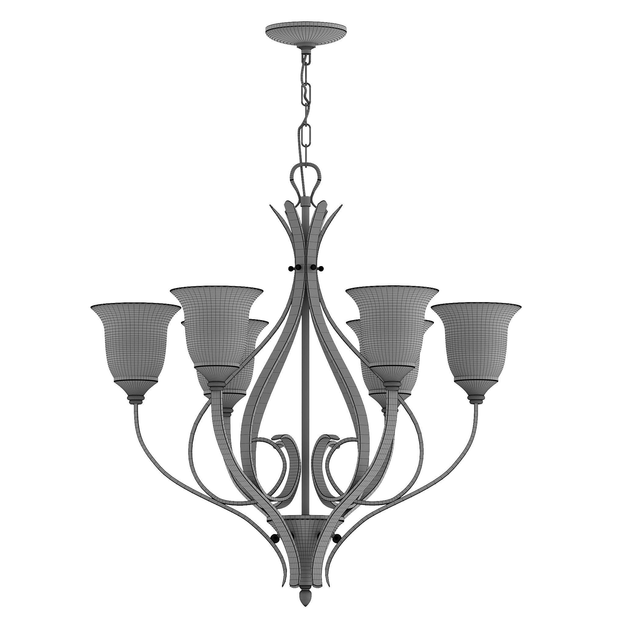 CAMBREE Chandelier 3D model_1