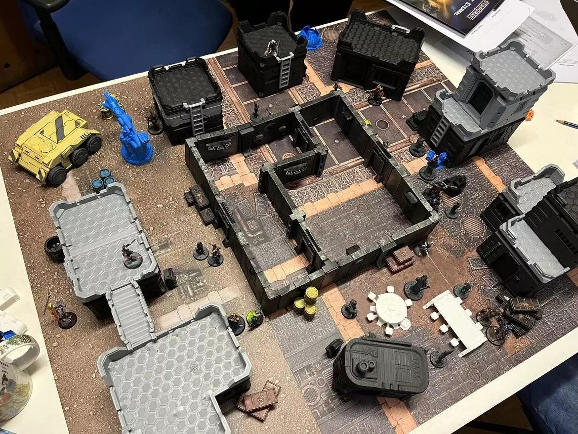 modular vault terrain 3D print model_6