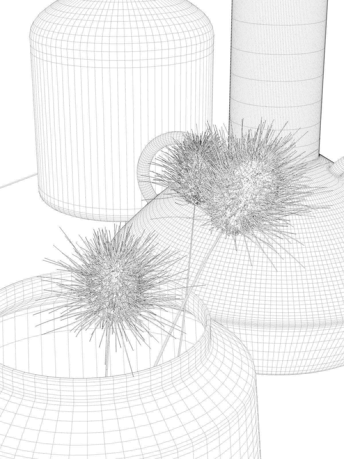 Vase Set 89 3D model_4
