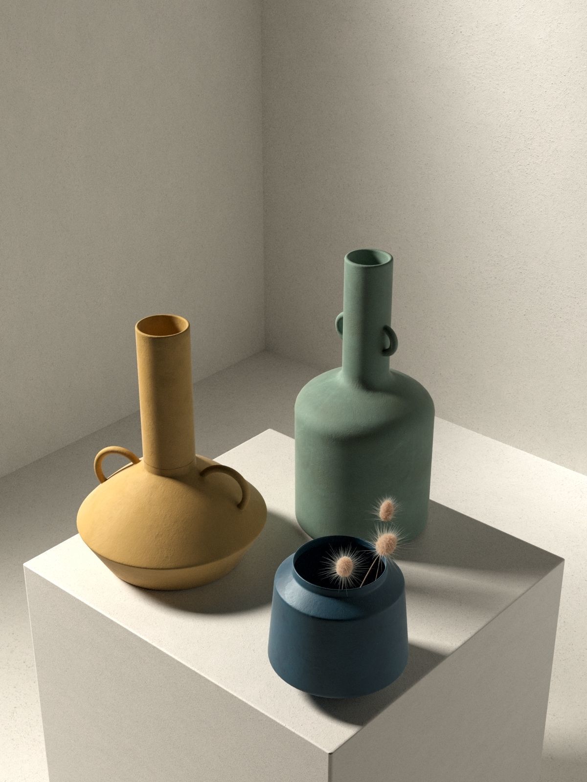 Vase Set 89 3D model_1