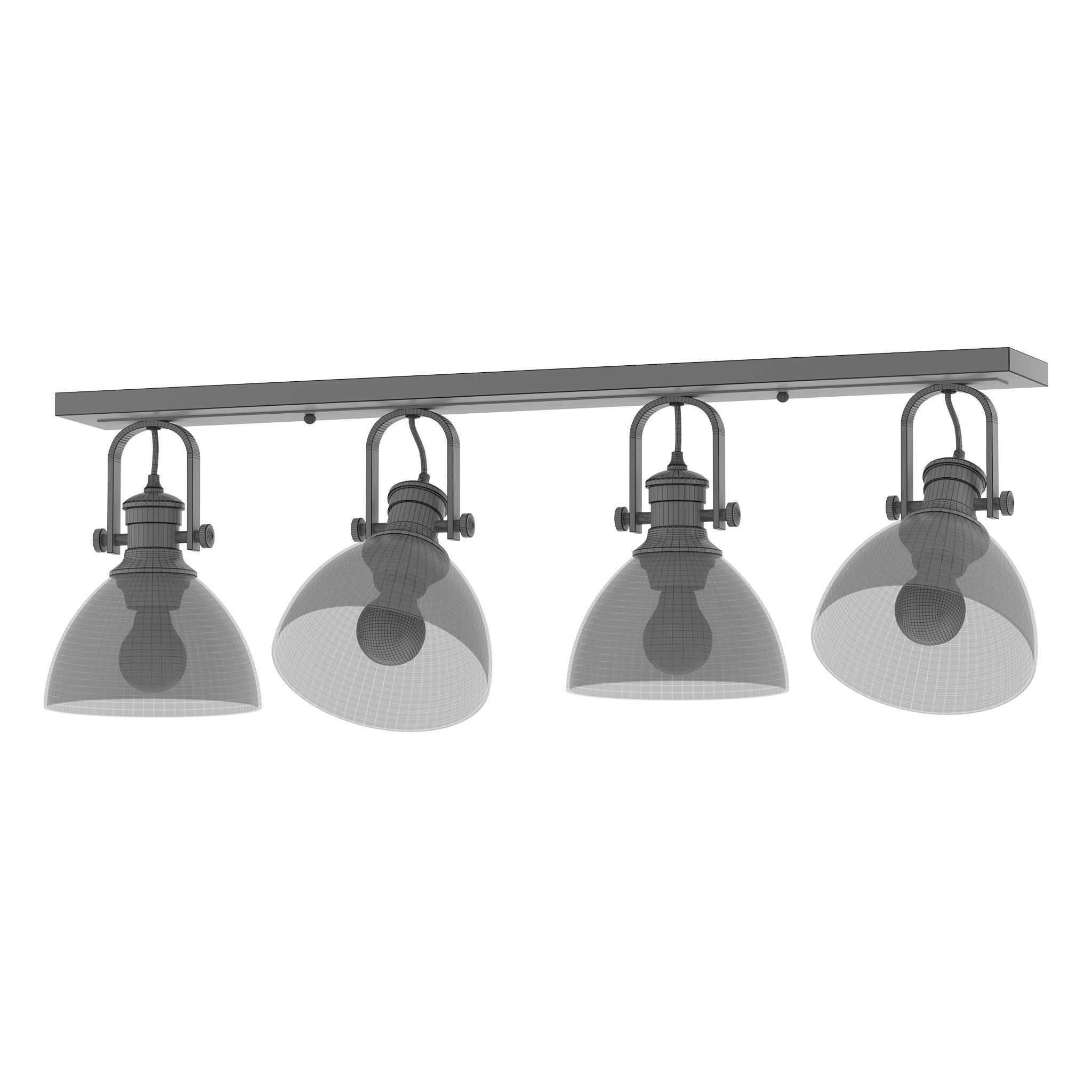 Golden Lighting Hines 4 Lights 3D model_1