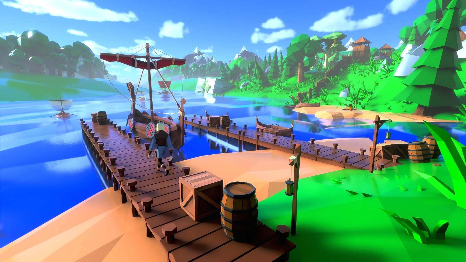 Vikings Low-poly 3D model_5