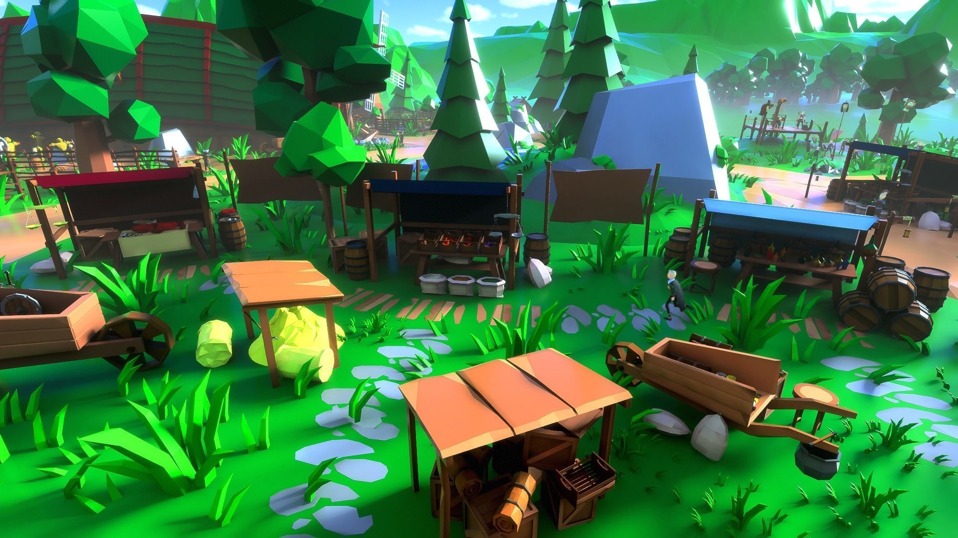 Vikings Low-poly 3D model_9