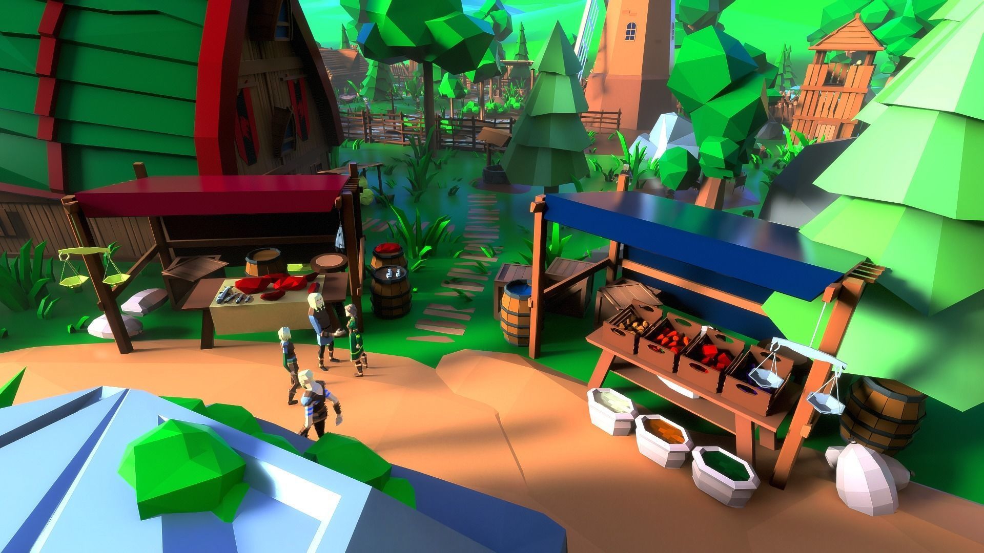 Vikings Low-poly 3D model_11