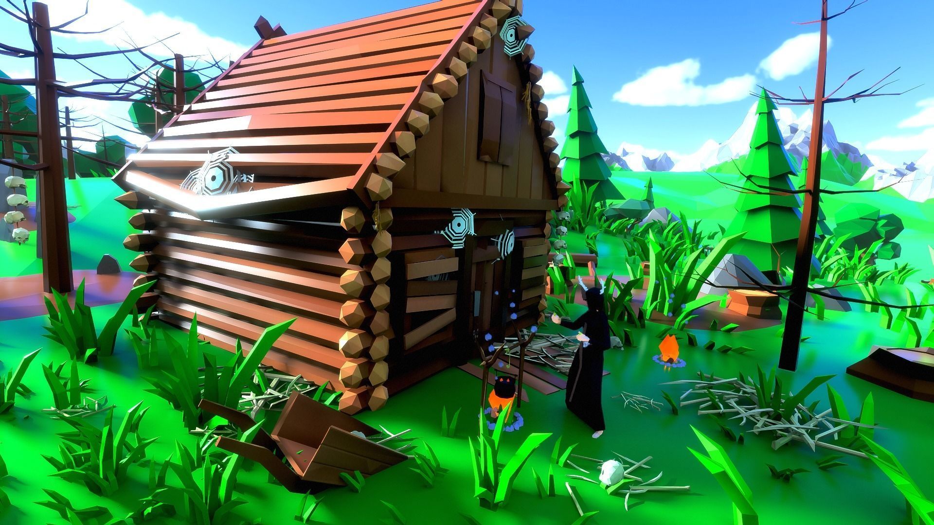 Vikings Low-poly 3D model_12