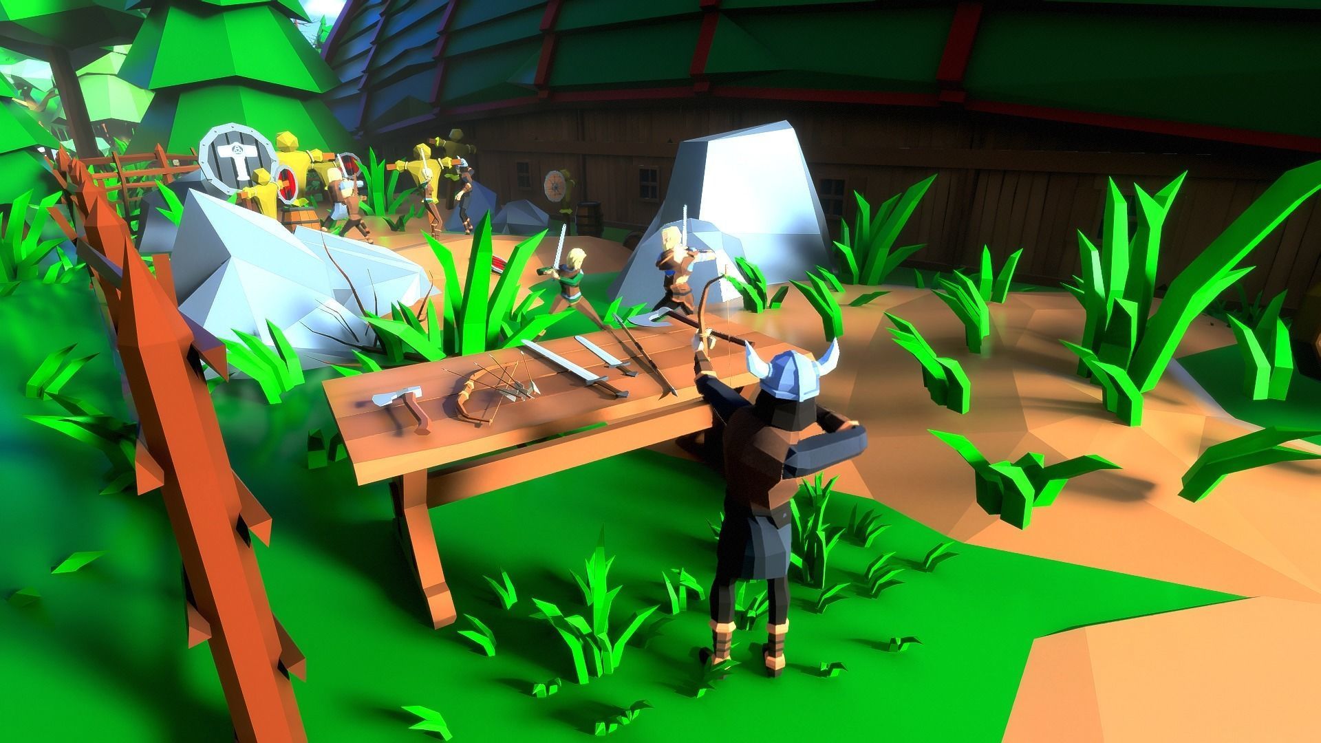 Vikings Low-poly 3D model_8