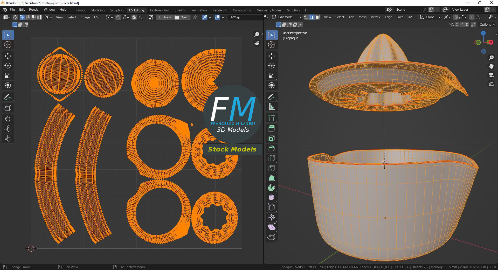Juicer citrus 3D model_10