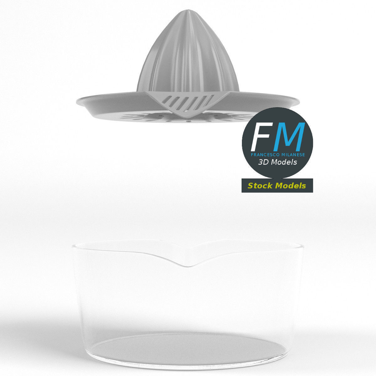 Juicer citrus 3D model_4