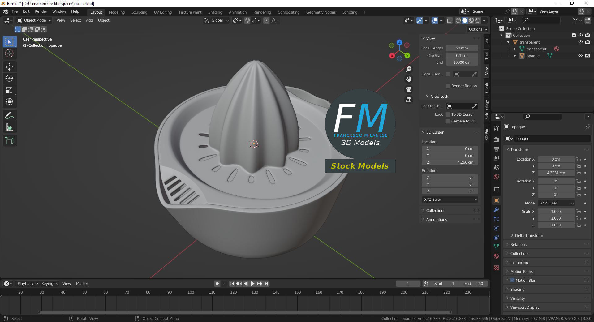 Juicer citrus 3D model_9