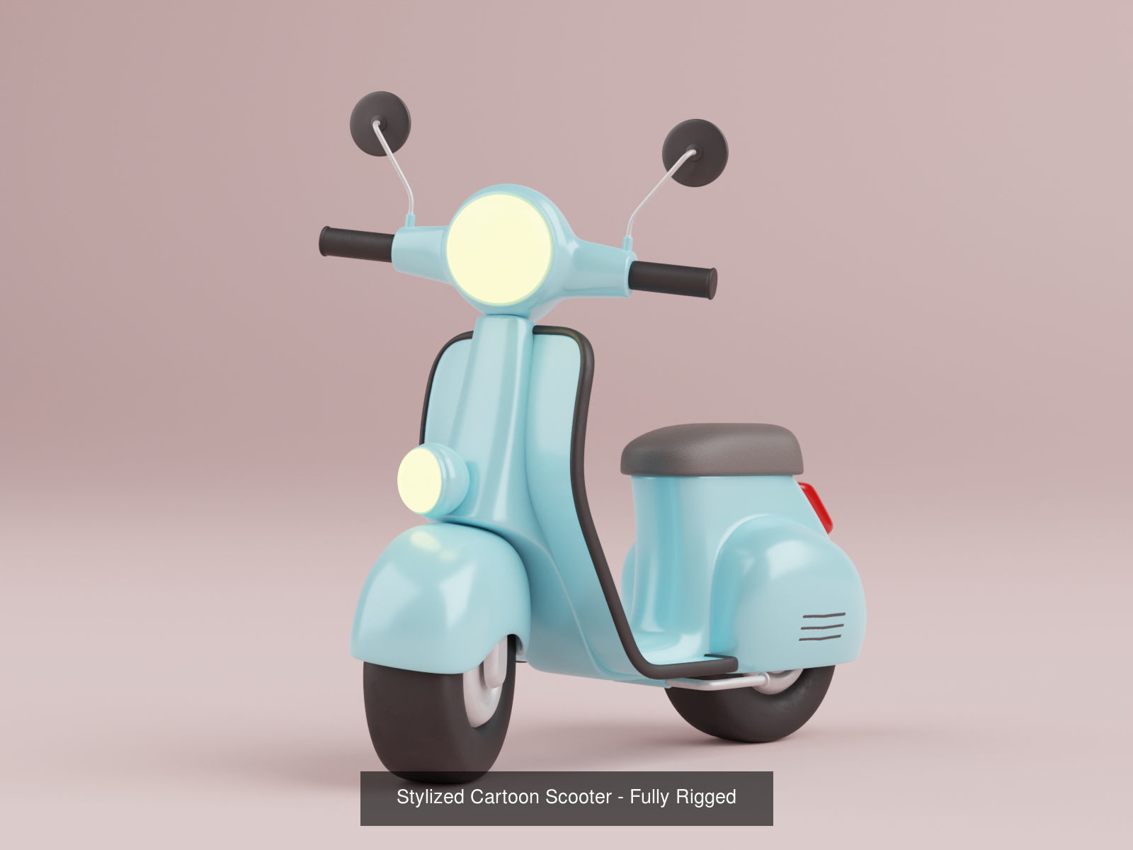 Stylized Cartoon Vehlices - Fully rigged 3D Model Collection_6