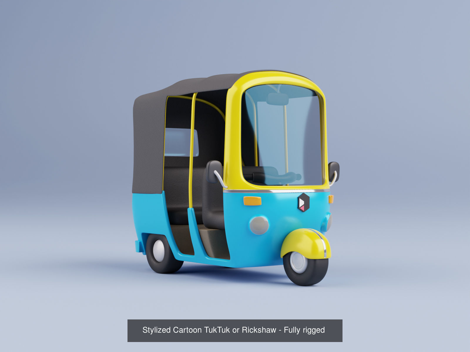 Stylized Cartoon Vehlices - Fully rigged 3D Model Collection_8