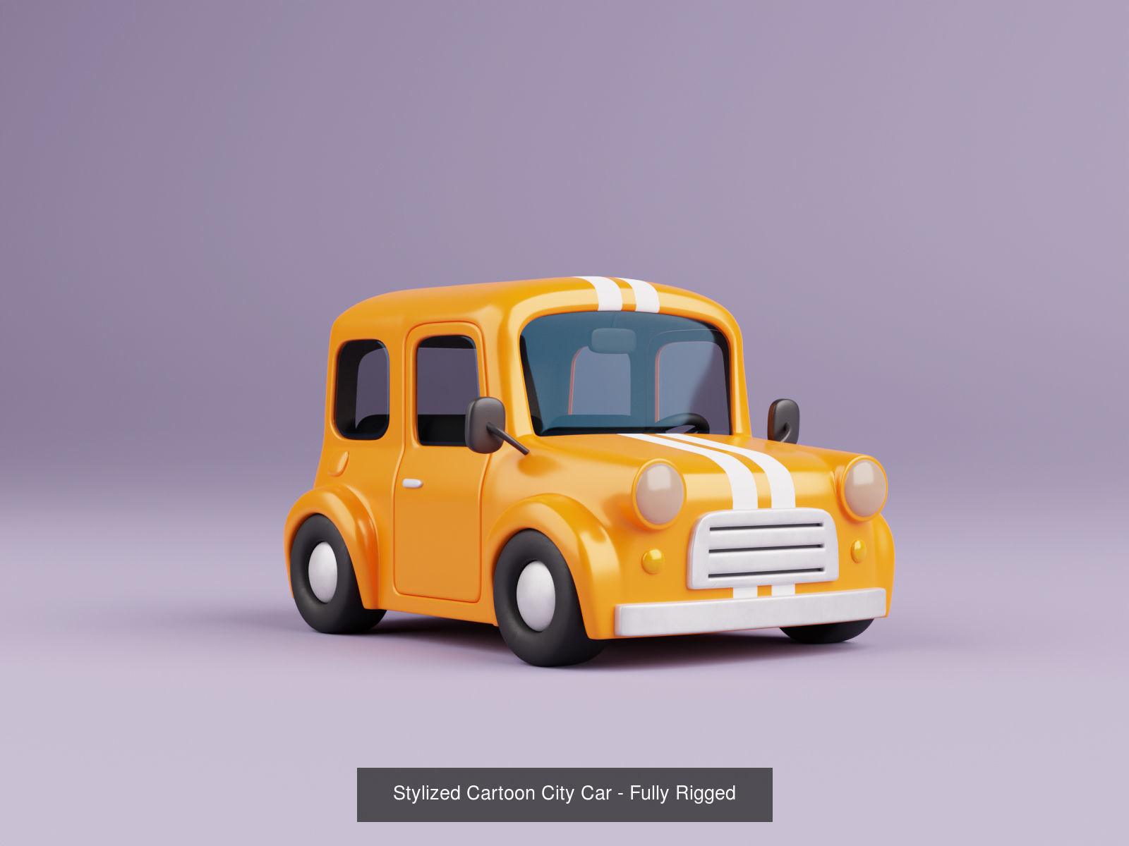 Stylized Cartoon Vehlices - Fully rigged 3D Model Collection_4