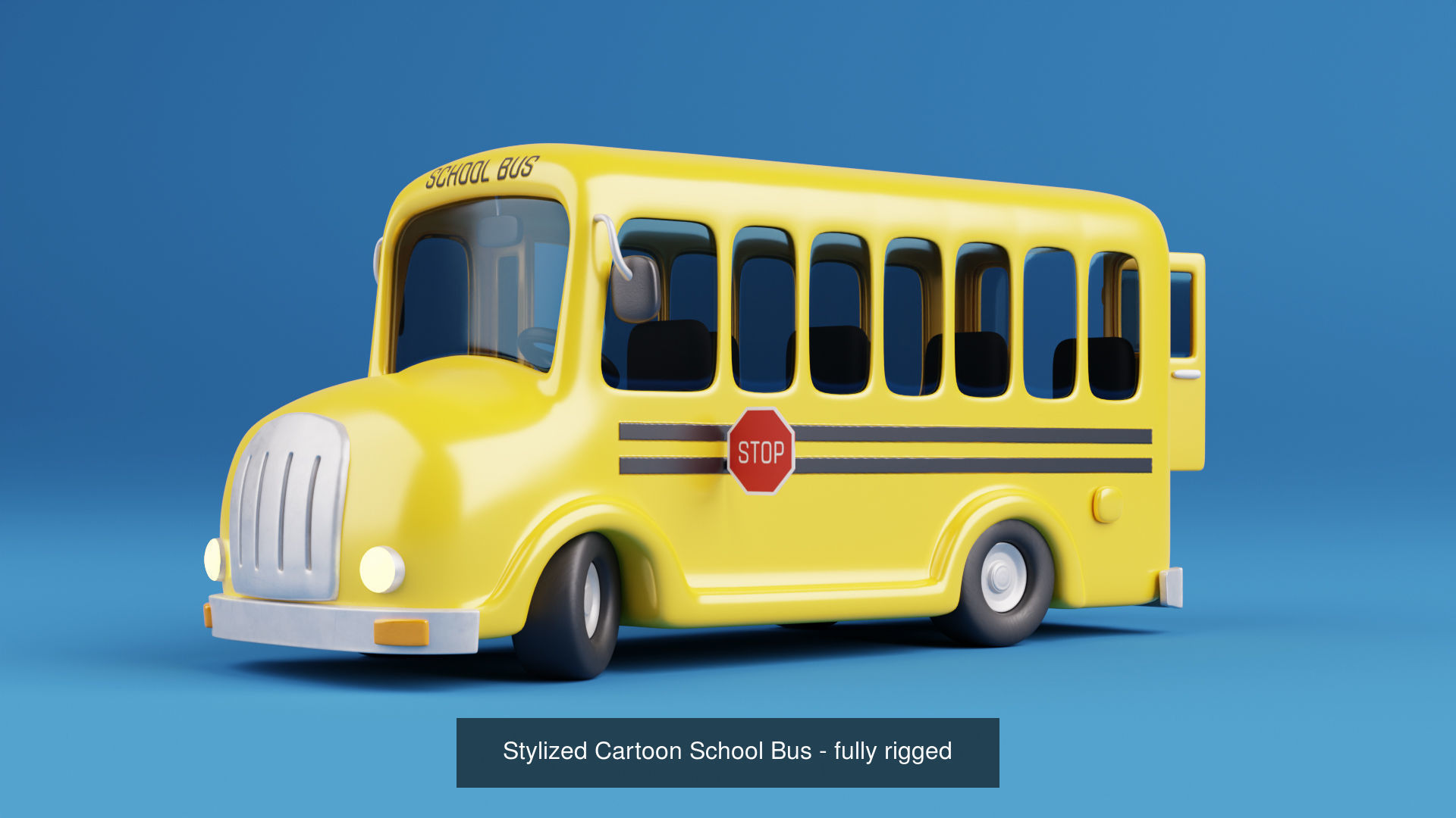 Stylized Cartoon Vehlices - Fully rigged 3D Model Collection_2