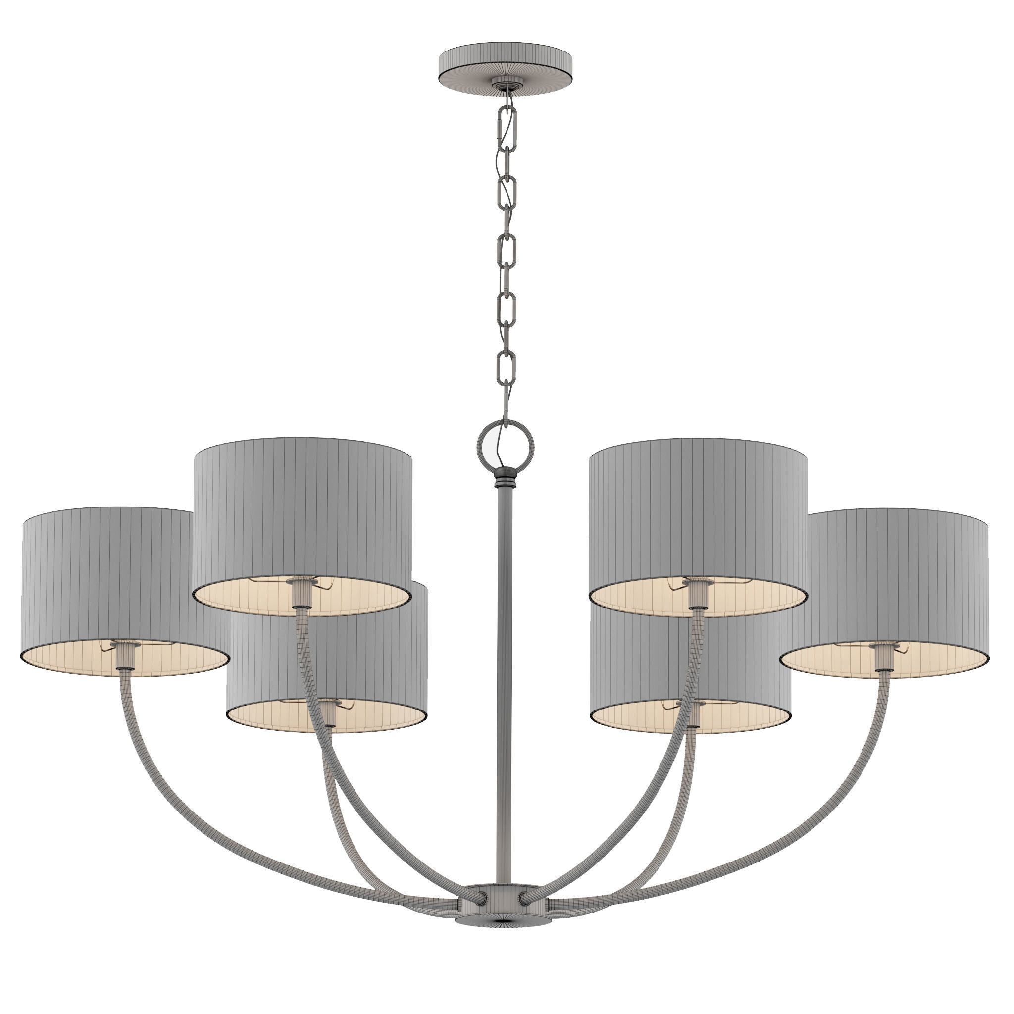 New York Sawyer Chandelier by Generation Lighting 3D model_1