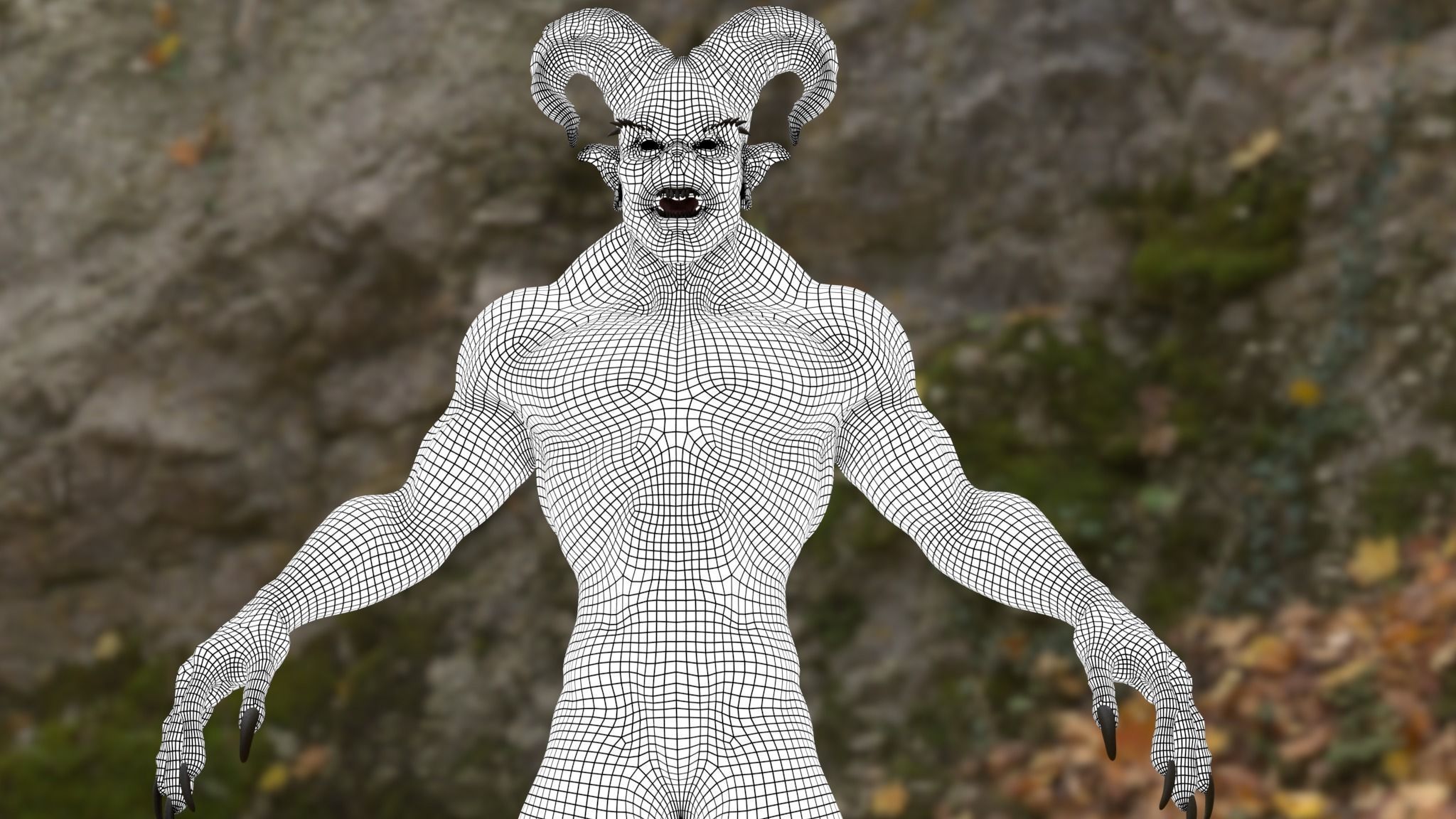DEMONICOS 3D MODEL demon in woods 3D model_16