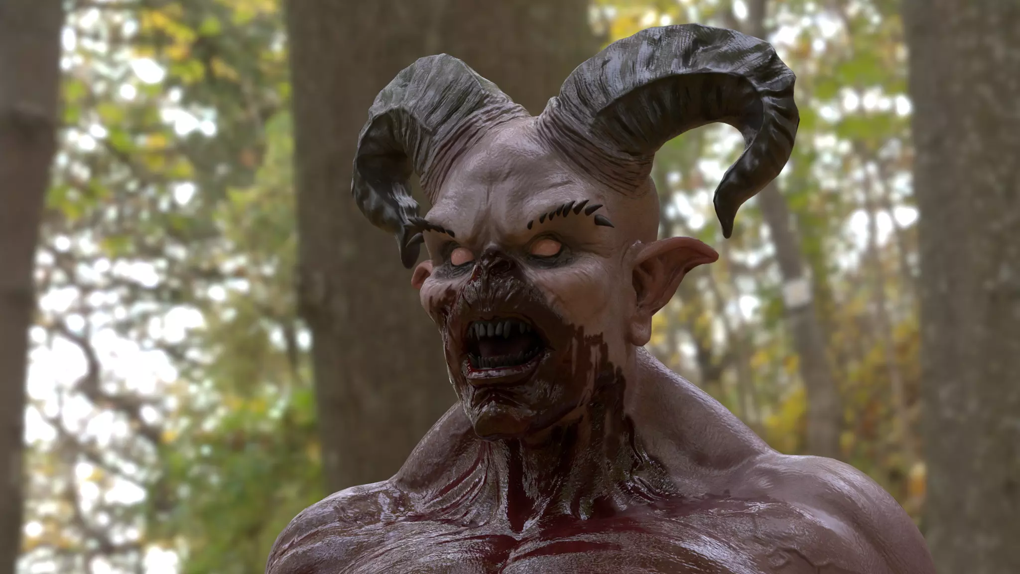 DEMONICOS 3D MODEL demon in woods 3D model_0