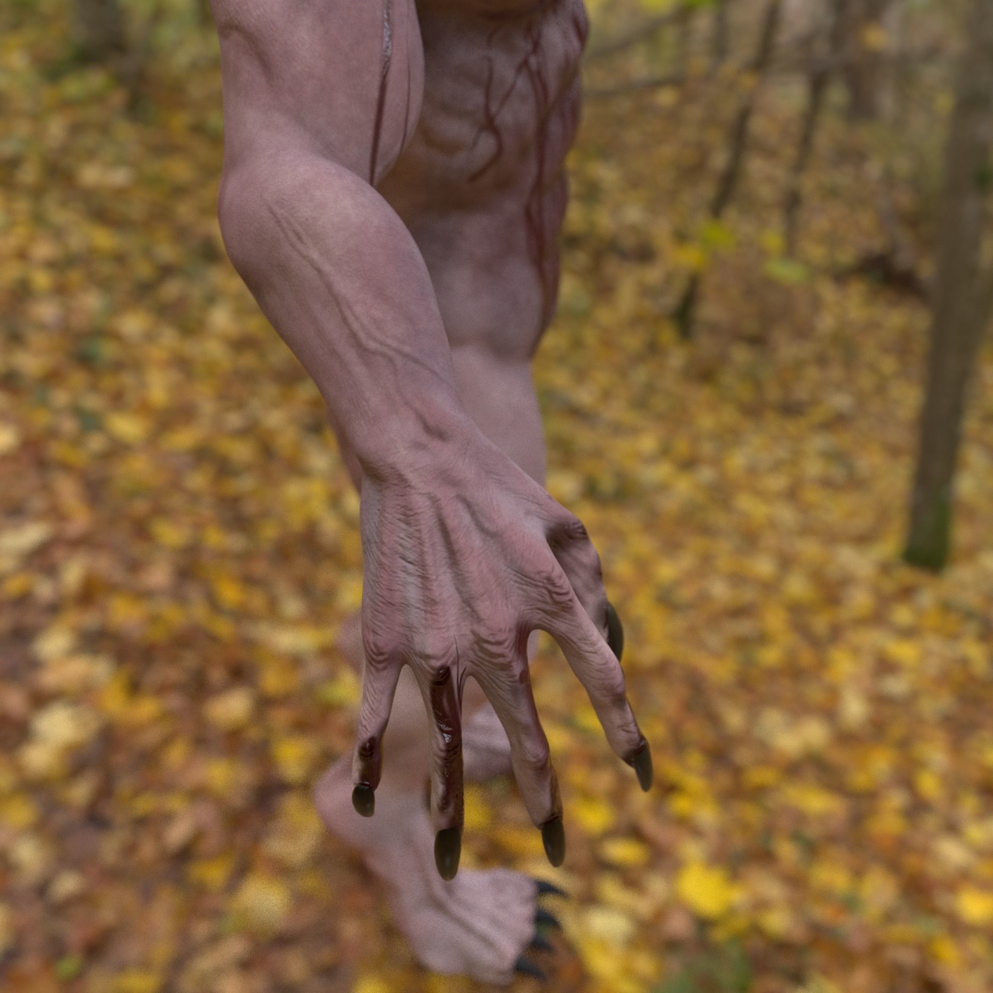DEMONICOS 3D MODEL demon in woods 3D model_7